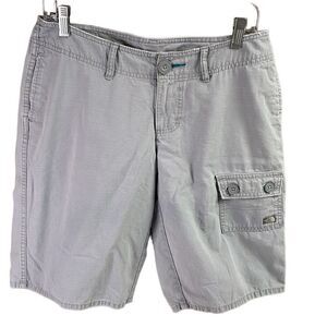 THE NORTH FACE Women's Cargo Shorts 8L Cotton Grey Y2K